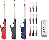 Mit Kindersicherung 6 x Stabfeuerzeug 27 cm -V- Feuerzeug BBQ Feuerzeug Kamin Feuerzeug + 1 gratis Feuerzeug