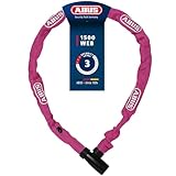 ABUS Candado de cadena 1500 Web - candado de bicicleta de acero especial - cadena redonda de 4 mm de grosor - nivel de seguridad 3