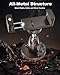 Wukanleng All Metal Magnetic Phone Holder [Strong Magnets] 360° Adjustment Magnetic Phone Mount for Golf Carts, Tractor, Excavator, Bulldozer, Loader, Crane, Forklift, Boat, Fit for iPhone 17 16 15