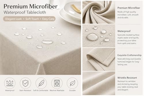Nappes Polyester Style Encre Forêt de Bambou Nappe Imperméable Table Ovale