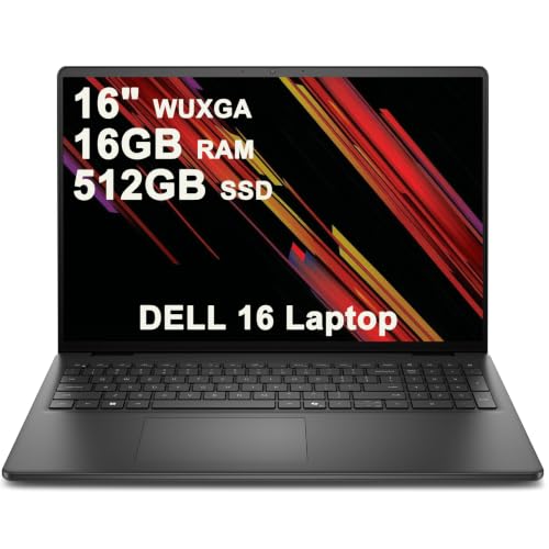 Image of Dell 16 Laptop 16 inch WUXGA Touchscreen AMD 8-core Ryzen 7 250 16GB RAM 512GB SSD Backlit ExpressCharge Wi-Fi6 for Creator Designer Business Professional Work Win11Pro