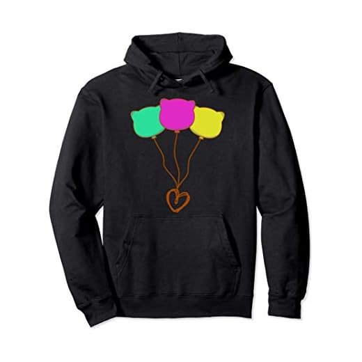 Fiesta Globos Corazón Amor Colorido Cumpleaños Celebración Sudadera con Capucha