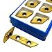 Turning Tool,Indexable External Carbide Turning 10PCS XCET170404 KT8060 Hard Alloy External Turning Tool Metal Turning Tool Chamfering Blade