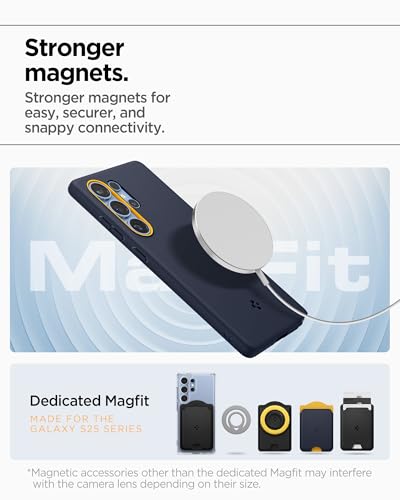 Image of Spigen Nano Pop MagFit | Samsung Galaxy S25 Ultra Case [MagSafe] [Air Cushion Protection] Galaxy S25 Ultra Back Cover | TPU+PC - Blueberry Navy
