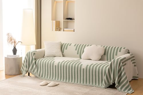 jianyana Sofa Covers Soft Durable Reversible Chenille Sofa Slipcover Couch Covers Modern Plaid Universal Furniture Protector for 1 2 3 4 Seater Sofa Loveseat L-shape Corner Futon Sofas