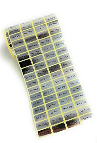 500 Etiquetas doradas con impresión Oro 1ª Ley