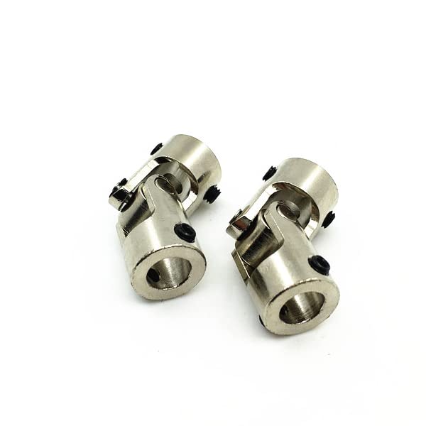 WEFEINO 2Pcs Stainless Steel Boat Cardan Gimbal Shaft Couplings Universal Joint Motor Connector with...