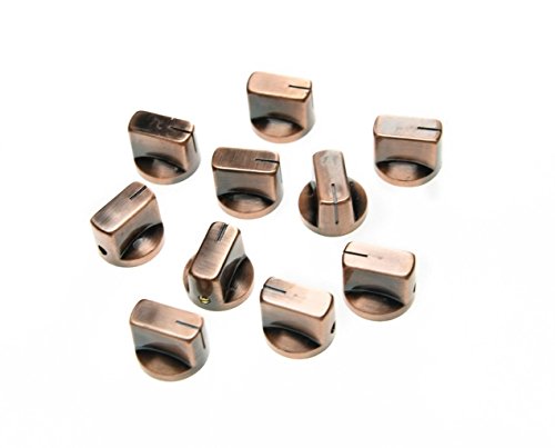 Boutons de commande Kaish bronze pour ampli de guitare et pédale d'effet contre le glissement d'axe