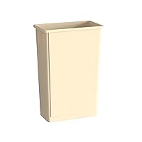 Vista 49 de Bote de basura Slim Jim negro de 23 galones con carrito