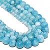 NITOPUPU 8mm 45pcs Natural Blue Jasper Stone Beads for Jewelry Making Supplies, Round Crystal Beads for Bracelets Necklace DIY Crafts #3