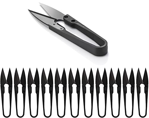 Galadim Thread Nipper (Pack of 12PCS) - Stainless Steel Thread Snips Cutters Snippers - Fishing Line Scissors Clippers Trimmers - Stitch nippers GD-006-AU-P12-1