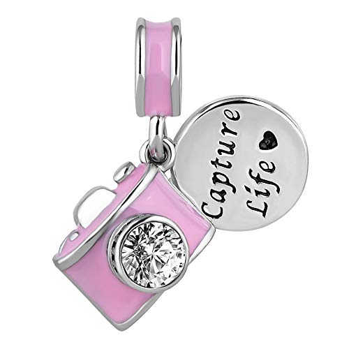 CharmSStory Camera Capture Life Travel Dangle Charm Bead for Charm Bracelet2