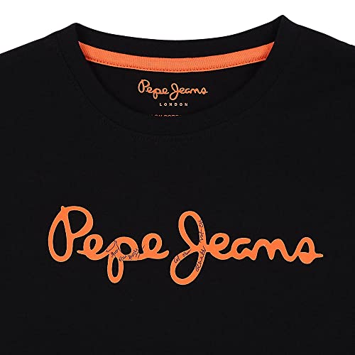 Image of Pepe Jeans Boy's Crew Neck Graphic Print Loose Fit T-Shirt