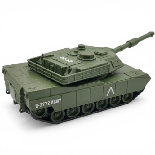 Image of Breatoi 1:32 Scale Military Battle Tank Toy - B-3772 Type Plastic Army Tank with Rotating Turret, Realistic Military Vehicle for Kids Ages 3+