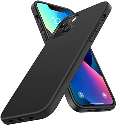Image of MIDOS Back Cover Compatible with iPhone 14 Plus Case Liquid Silicone Full Protection Shock Proof Back Cover for iPhone 14 Plus (2022) 6.7 inch (Black)