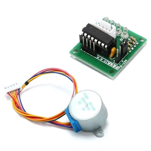 Motion Micro 28BYJ-48 5V DC Gear Stepper Motor 4 Phase 5 Wires Step Motor with ULN2003 Driver Board 1:64 Reduction Ratio Geared Slide
