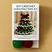 DIY Crochet Christmas Tree Kit, Handmade Holiday Decoration Set, Crochet Christmas Ornaments, for Beginners DIY Christmas Tree Starter Set, Include All Tools Needed for Beginner (Red & Green)