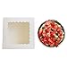 zmybcpack 10” x 10” x 5” Cake Boxes With Window & 10” Round Cake Boards(10 Pack Of Each), Paper Cake Bakery Box For Bakery, Cakes, Pastries