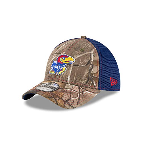 Casquette flexible Kansas Jayhawks Real Tree Neo 39THIRTY pour homme
