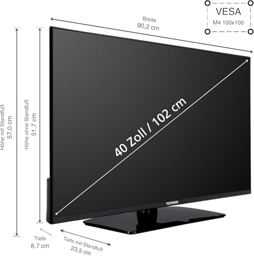 TELEFUNKEN T40X840 Home 40 Zoll LED TV (Flat, 40 Zoll / 101 cm, Full-HD, SMART TV) – Bild 4
