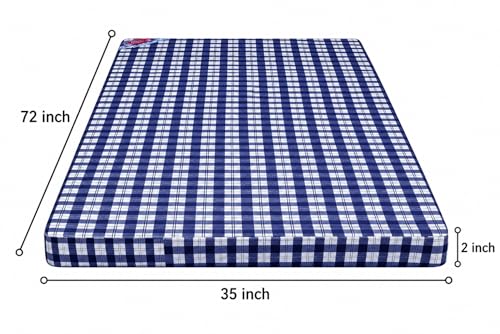 Image of PU Foam Mattress for Single Bed, 72x35x2 Inch