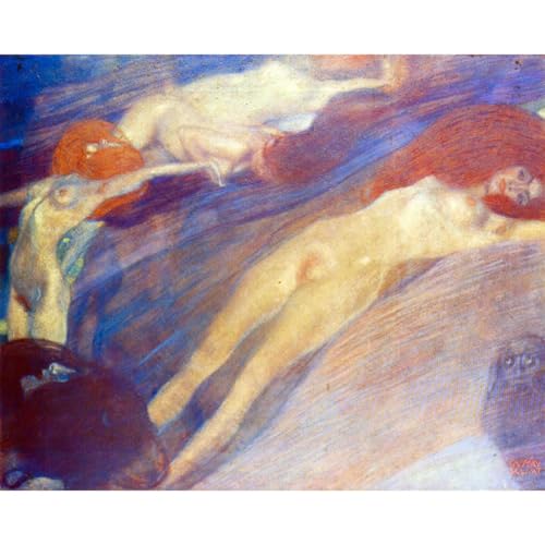 Eau en mouvement par Klimt tableau artistique pour inspirer la sérénité
