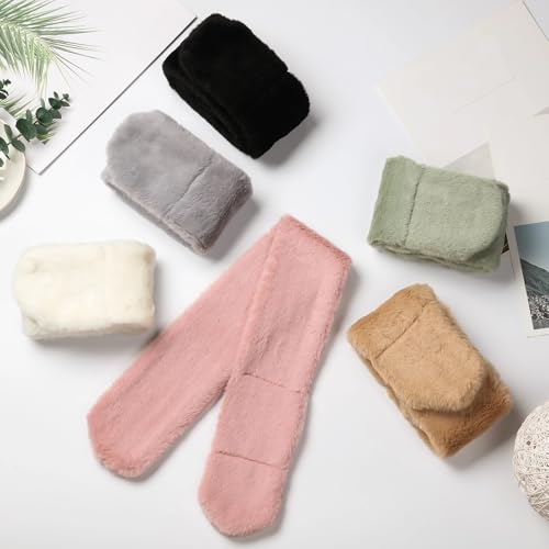 SATINIOR 3 Pieces Kids Winter Scarf Fleece Collar Scarf Adjustable Toddler Neck Warmer for Baby Boys Girls4