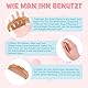 GADITIEK Geburtskamm Wehenkamm, Holzkamm, Kamm Holz, Geschenke für Schwangere Frauen, für Angstlinderung, Natürliche Schmerzlinderung, Stresslinderung für Schwangere Frauen, Birth Comb