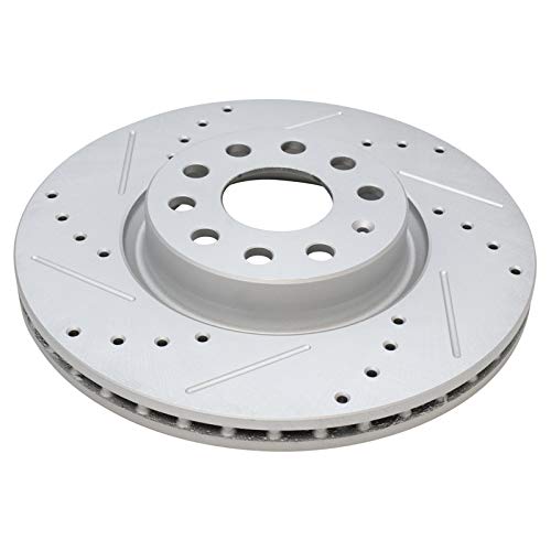 Image of TRQ Performance Front Brake Pad and Rotor Set Ceramic 280 mm Vented Rotors | For 2009-2011 Audi A3 Quattro