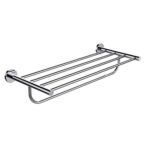 Étagère porte-serviette en inox pour organiser votre salle de bain familiale