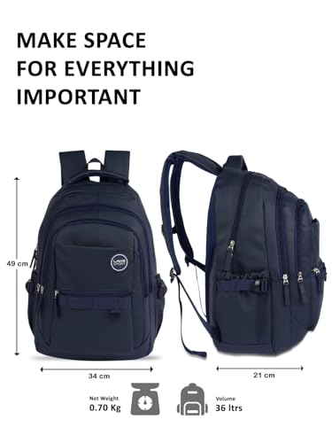Image of Lavie Sport Eclipse Laptop Backpack | 36 Liters | Fits Upto 16 Inch | Laptop Compatiable | Rain Cover | Gift for Biys & Girls