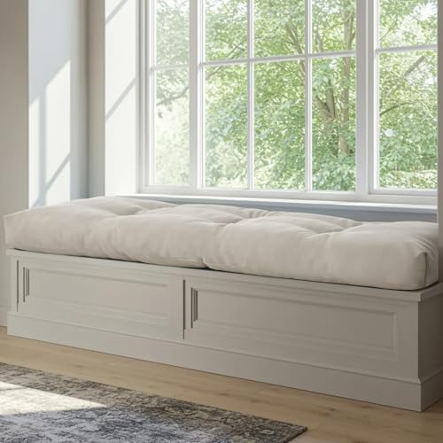 WEOAVRY 48 Inch Bench Cushions for Indoor Furniture, Super Soft Rectangle Bench seat...