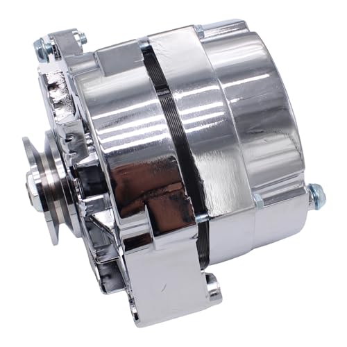 Alternateur 1 fil 110Amp chromé, la solution idéale pour simplifier le câblage de votre Street Rod