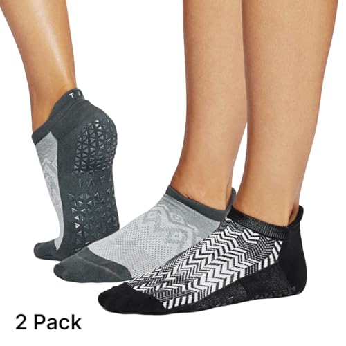 Image of TAVI Savvy Pilates Socks - Grip Socks for Women with Non-Slip Grips, Heel Tab, Arch Support, Wear for Yoga, Barre