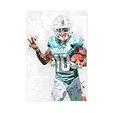 Tyreek Hill Poster Canvas Poster Wall Art Decor Print Picture Paintings for Living Room Bedroom Decoration Unframe: 12x18inch(30x45cm)