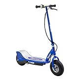 Razor E300 Durable Adult & Teen Ride-On 24V Motorized High-Torque Power Electric Scooter, Speeds up to 15 MPH with Brakes and 9' Pneumatic Tires, Blue