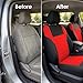 FH Group Automotive Car Seat Covers Front Set Premium 3D Air Mesh Front Seat Covers, Airbag Compatible Universal Fit Interior Accessories for Cars Trucks and SUVs - Red