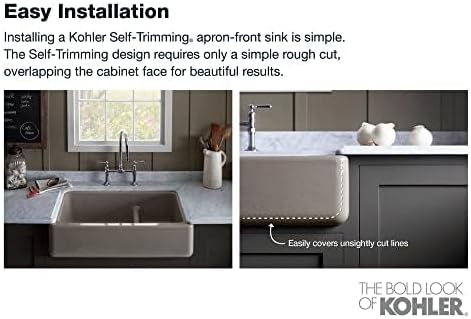 WHITEHAVEN®, UC, 33, TALL APRON SINK + 3/4HP Garbage Disposal