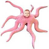 XKCL Baby Octopus Costume, Giant Octopus Stuffed Animal Cute Octopus Wearable Baby Costume - Family Funny Dress Up Boy Girl Birthday Christmas