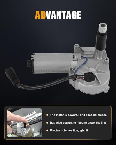 Image of ROADFAR Rear Windshield Wiper Motor Replacement for 1991-1995 for Dodge for Caravan,1991-1995 for Dodge for Grand Caravan 4389451,4636138,4389451,4636138,4389451 Wiper Motor 2 Pins