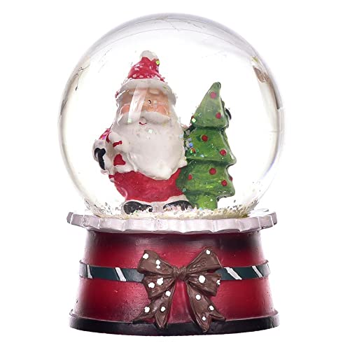 Globo de Natal Papai Noel Vermelho e Verde 8cm