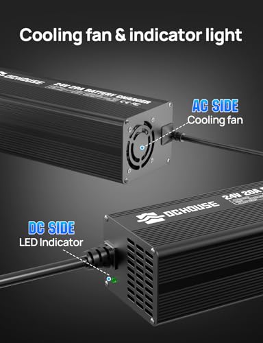 Image of DC HOUSE 24V 20A LiFePO4 Battery Charger 0V Activation for Marine