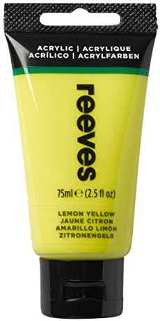 Reeves Acrylic Paint - Highly Pigmentented Acrylic Colours For Hobbyist, Leisure & School - Gold, 75ml