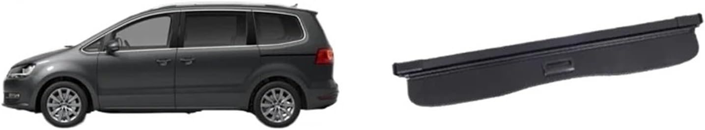 Car Trunk Storage Rack Cover Compatible with VW Sharan 7N SEAT Alhambra 2010-2022 Retractable Cargo Liner Shelter Car Accessories | Leather