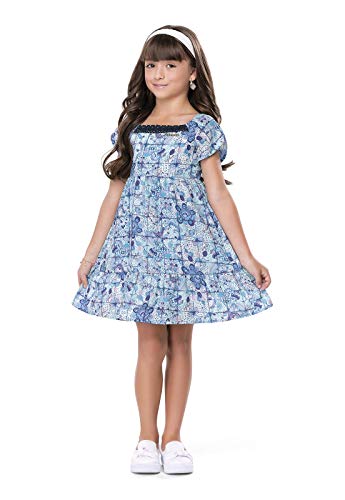 Vestido Em Tecido Crepe Infantil Quimby