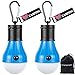 Doukey LED Camping Light, Portable LED Tent Lantern 4 Modes for Backpacking Camping Hiking Fishing Emergency Light Battery Powered Lamp for Outdoor and Indoor, Blue, 2 Piece