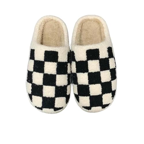 Pantoufles d'hiver écossaises pour soulager les pieds froids et fatigués