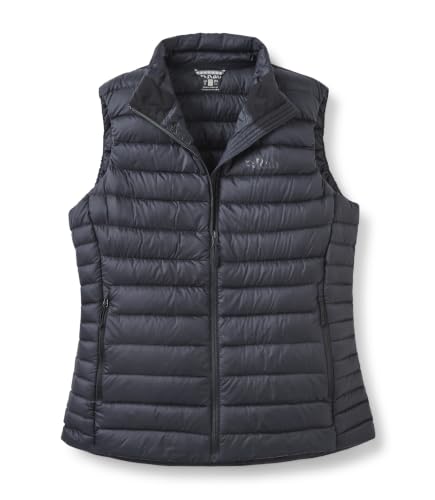 Image of Rab Women's Microlight Down Vest - Black - S | Insulated, Lightweight Gilet, for Hiking, Trekking, & Skiing