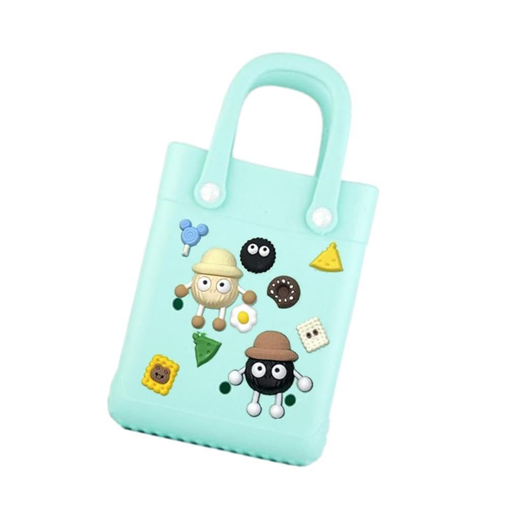 Beach Hole Bag Modern Cute Hole Handbag for Women for Party Street Boat Tour Green-image-20