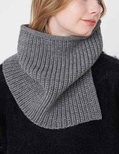 Molodo Neck Warmer Women Chunky Knitted Cowl Neck Winter Warm Cozy Soft Solid Fashion Versatile Scarf4